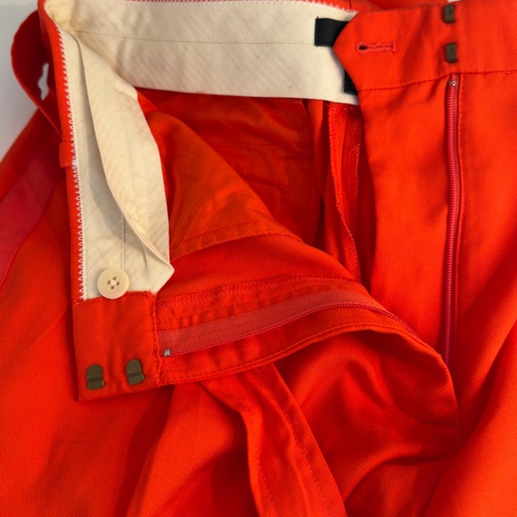 J. Crew Vibrant bright orange/ red Trousers Sz 6 - Picture 13 of 15